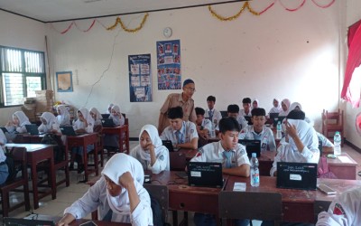 Simulasi Gladi TKA SMAN 1 Batujaya Hari 1 Gelombang 1
